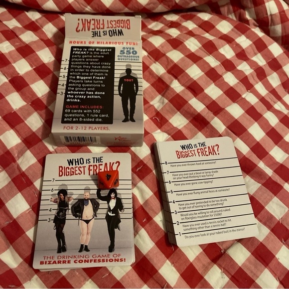 Who's The Biggest Freak? - Adult Party Drinking Card Game - Picture 1 of 5